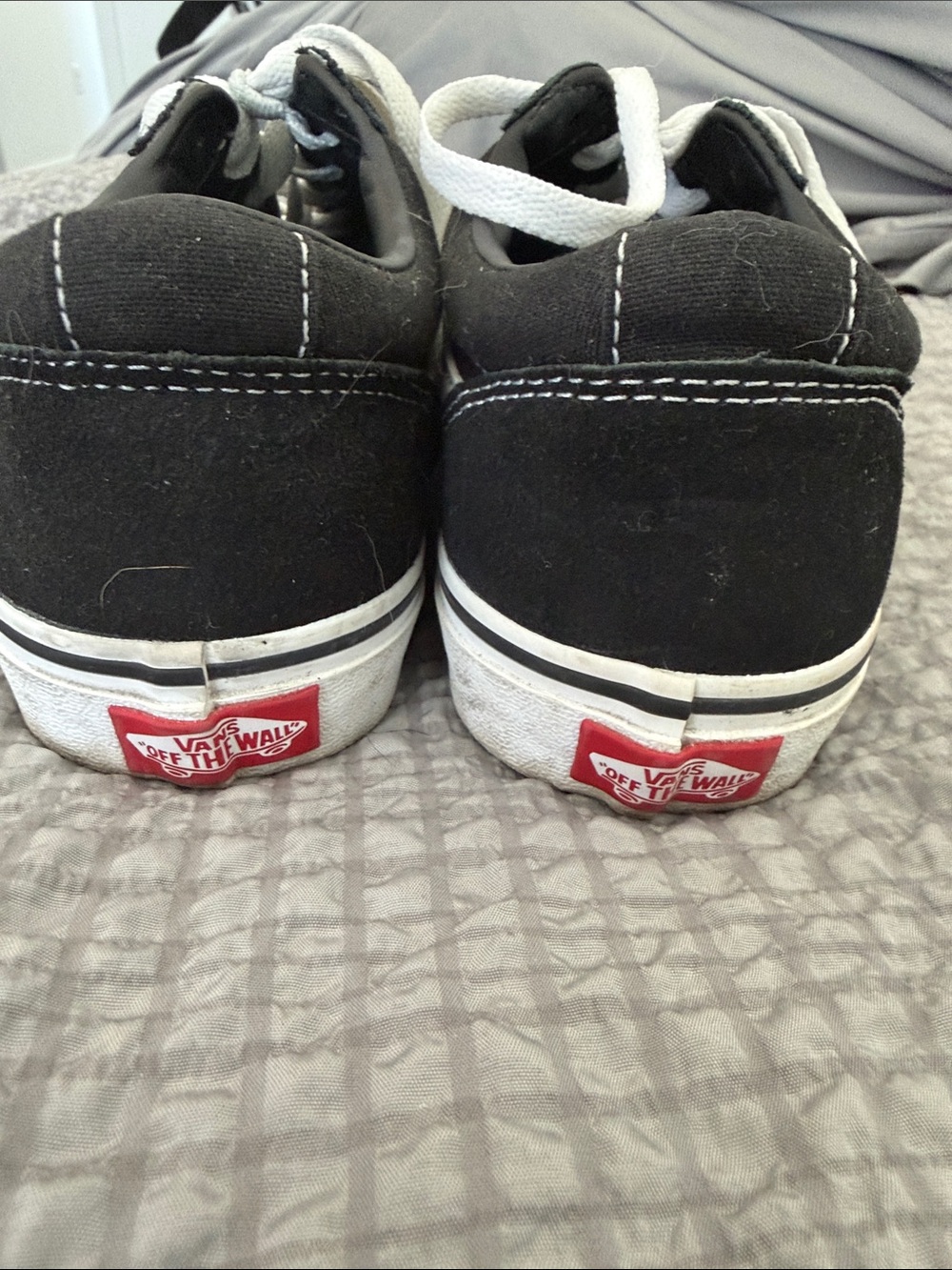 Vans Black and White Old Skool Low-Top Sneakers - Women - Picture 2 of 5